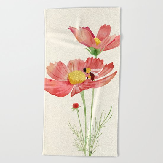 Flowers 101 Beach Towel