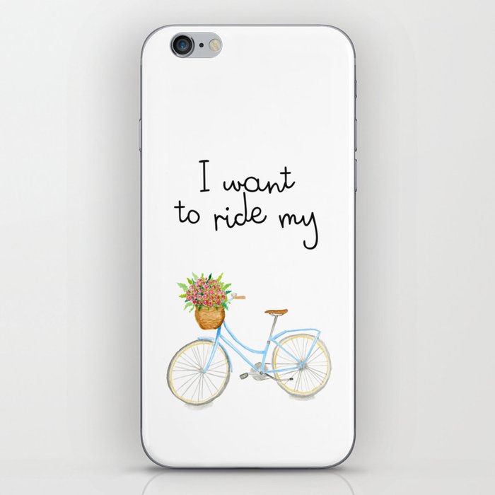 I want to ride my bicycle iPhone Skin