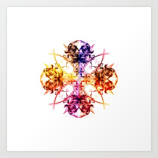 Smoke Art 115 Art Print