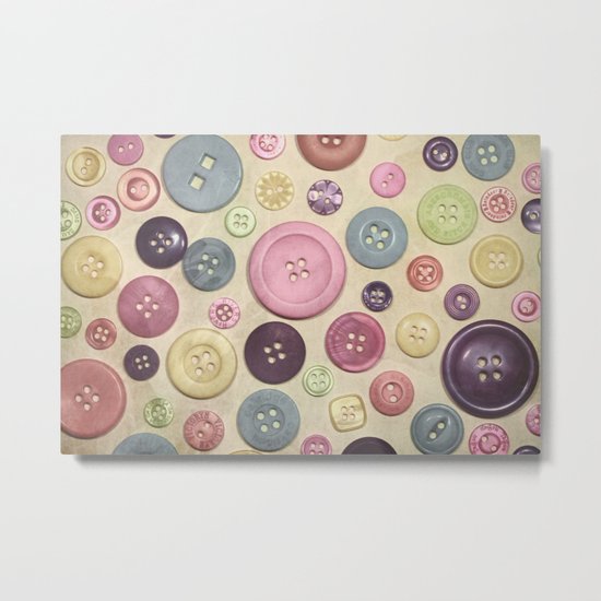 Buttons Metal Print
