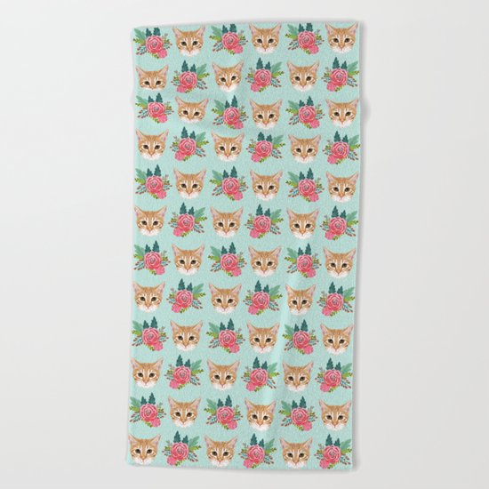Tabby Cat Florals Flowers Must Have Cat Themed Gifts Pet Portrait