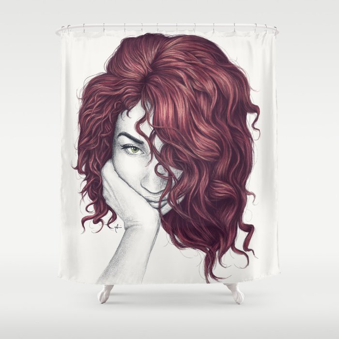 Bed Head Shower Curtain