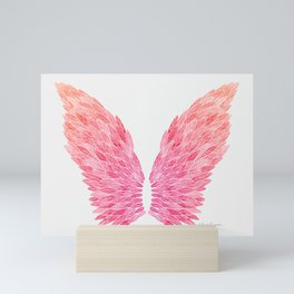 Pink Angel Wings Mini Art Print