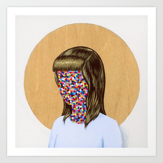 6x6 Woman Art Print