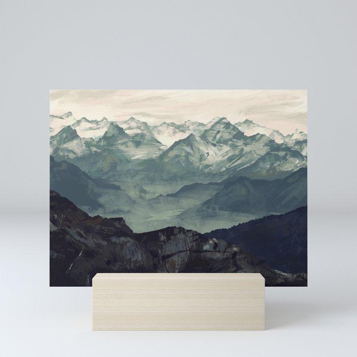 Mountain Fog Mini Art Print