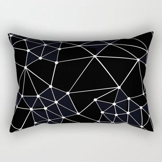 Seg Black Rectangular Pillow