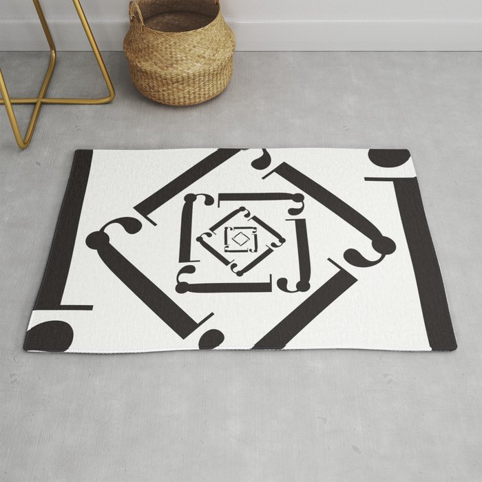 Dizzy - The Didot "j" Project Rug