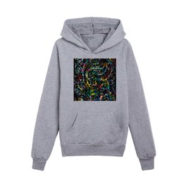 King of Spritis of the Night African Mystic Graffiti by Emmanuel Signorino Kids Pullover Hoodie