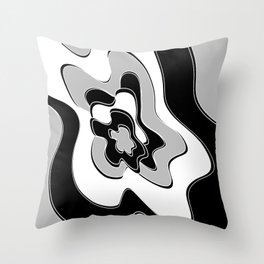 Abstract pattern - gray. Throw Pillow