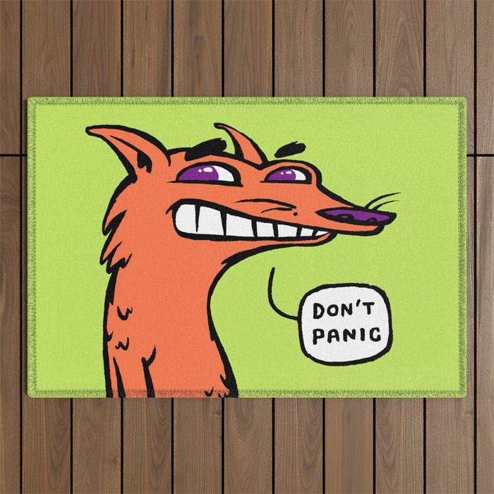 Don't panic Outdoor Rug