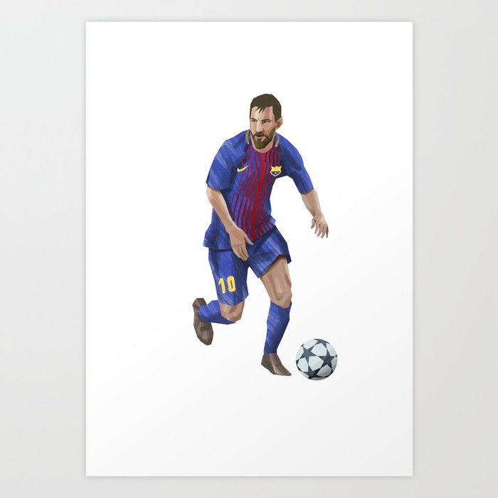 Messi 10 - Football Art Print