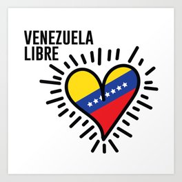 My Venezuelan heart Art Print