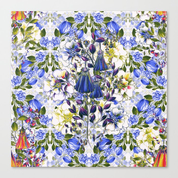 Stunning abundance of flowers - series 1 A Canvas Print
