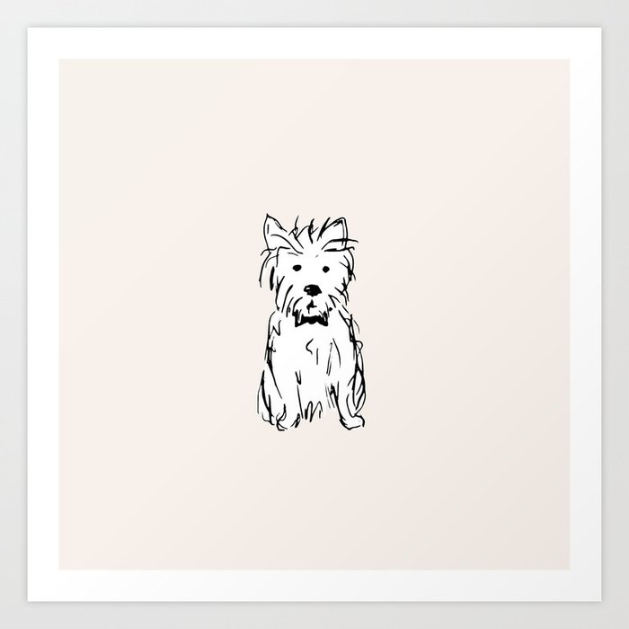 Milo the dog Art Print