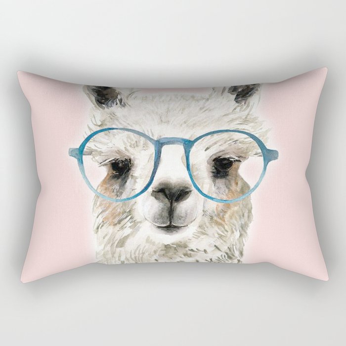 Eyeglasses lama Rectangular Pillow