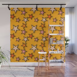 y2k-star yellow Wall Mural