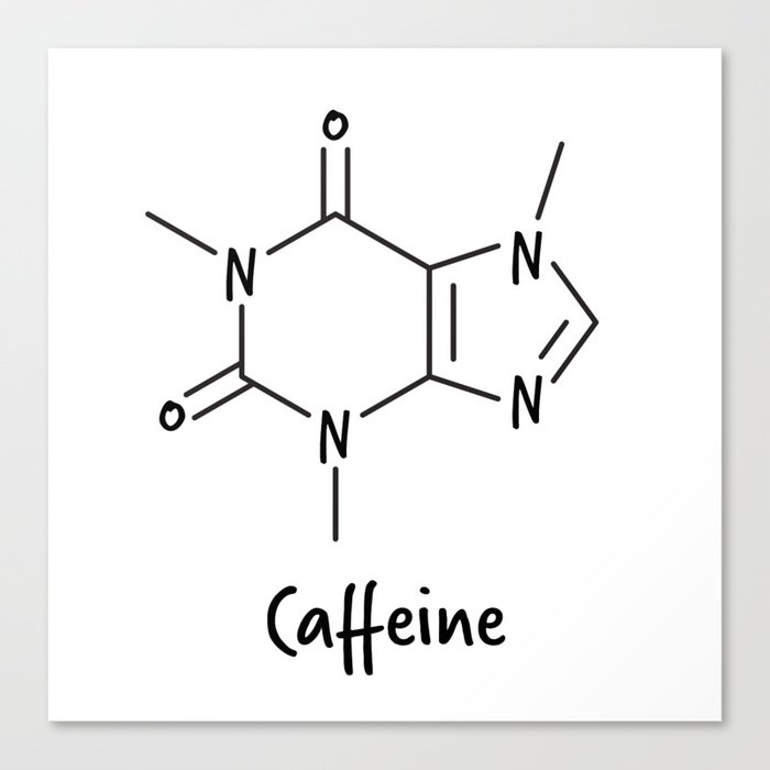 Caffeine font 1 Canvas Print