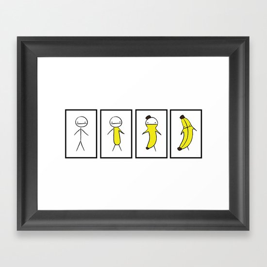 Banana Metamorphosis Framed Art Print