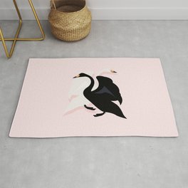 Black Swan / White Swan Rug