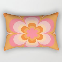 Retro Flower Rectangular Pillow