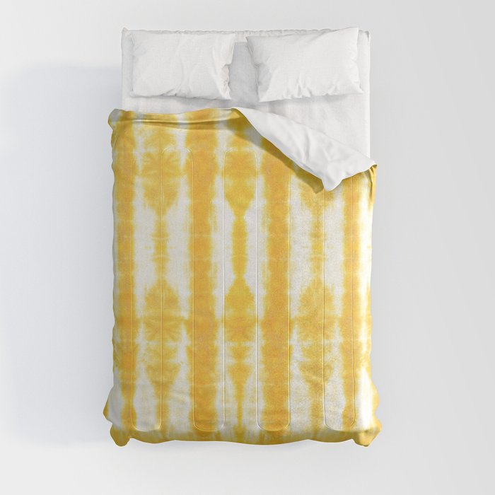 Yellow Tiki Shibori Comforter