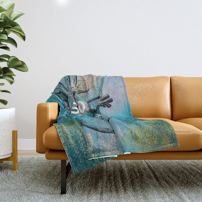 "SO IT GOES." Life Quote Throw Blanket
