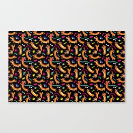 DUCHBUND DOG PATTERN DESIGN Canvas Print