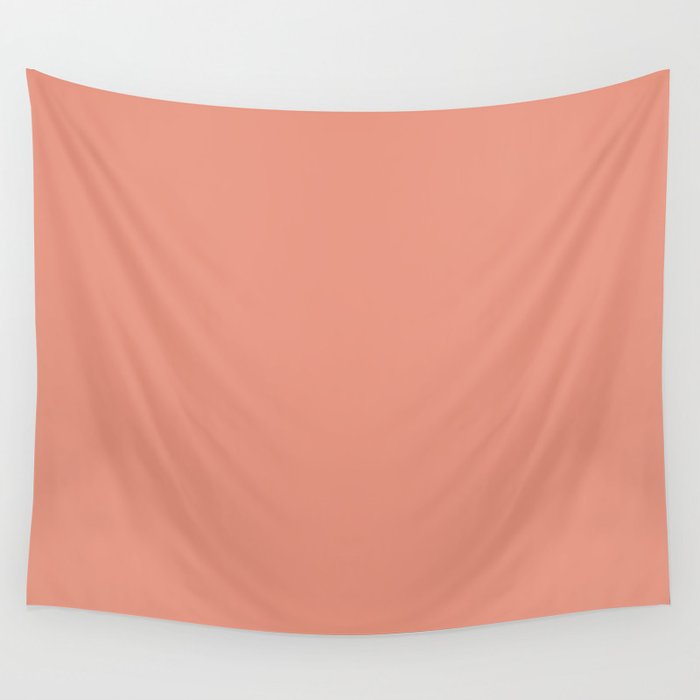Lemonaid Pink Solid Color Accent Shade Matches Sherwin Williams Ravishing Coral SW 6612 Wall Tapestry