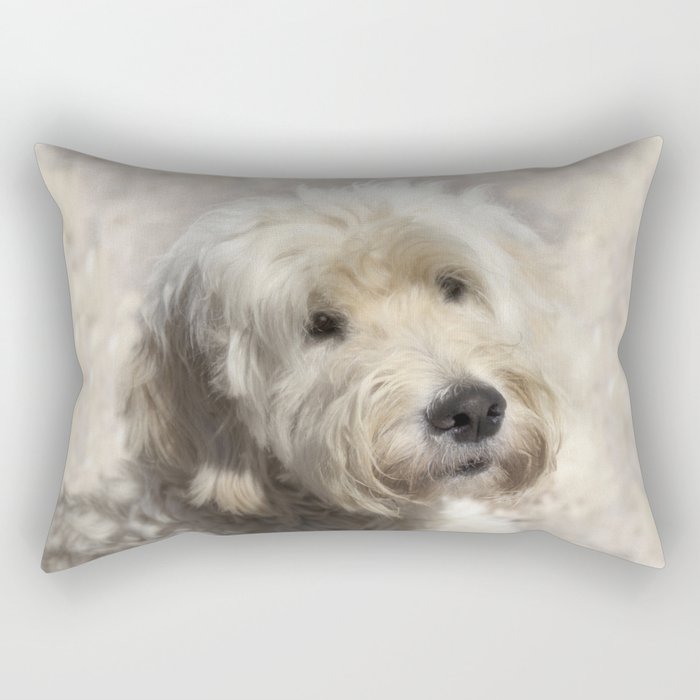 Dog Golden Doodle Rectangular Pillow