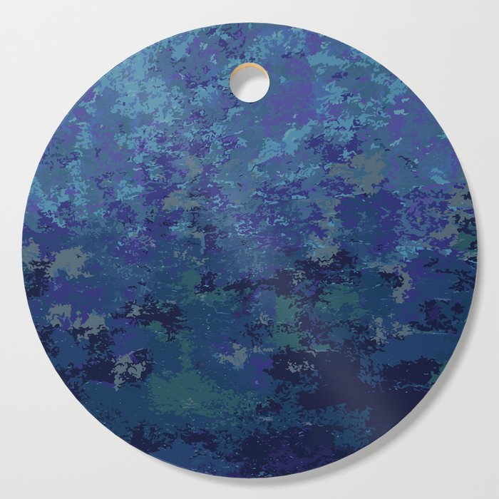 abstract blue Cutting Board
