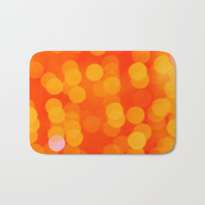 Orange Disco Fever Bath Mat By Popartimages Society6