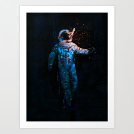 astronaut. breakthrough.  Art Print