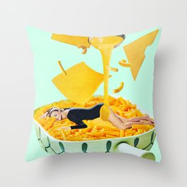 Cheese Dreams (Mint) Throw Pillow