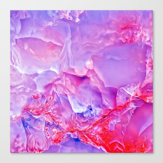 Onyx - blue and pink Canvas Print