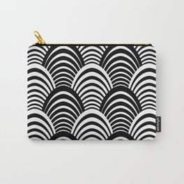 Black and White Art Deco Pattern Carry-All Pouch