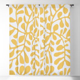 Yellow crawler pattern Blackout Curtain | Acrylic, Graphicdesign, Pattern, Summer, Plantpattern, Yellow, Botanical, Summervibe, Plant, Retro 