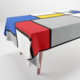 Geometric Mondrian Style B Tablecloth