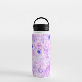 pink purple floral bouquet aesthetic array Water Bottle