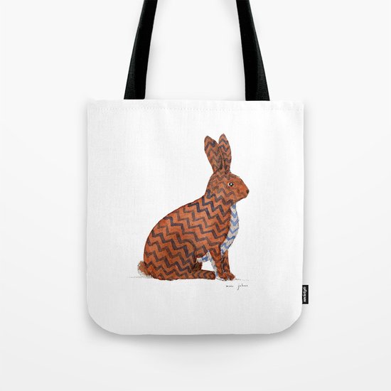 zig zag rabbit Tote Bag