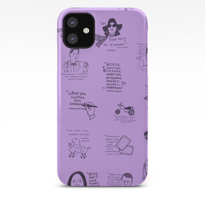 Gilmore Girls Quotes In Purple Iphone Case By Meghanwallace Society6 Gilmore Girls Quotes In Purple Iphone Case By Meghanwallace Society6