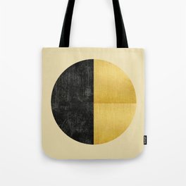 Black and Gold Circle 03 Tote Bag
