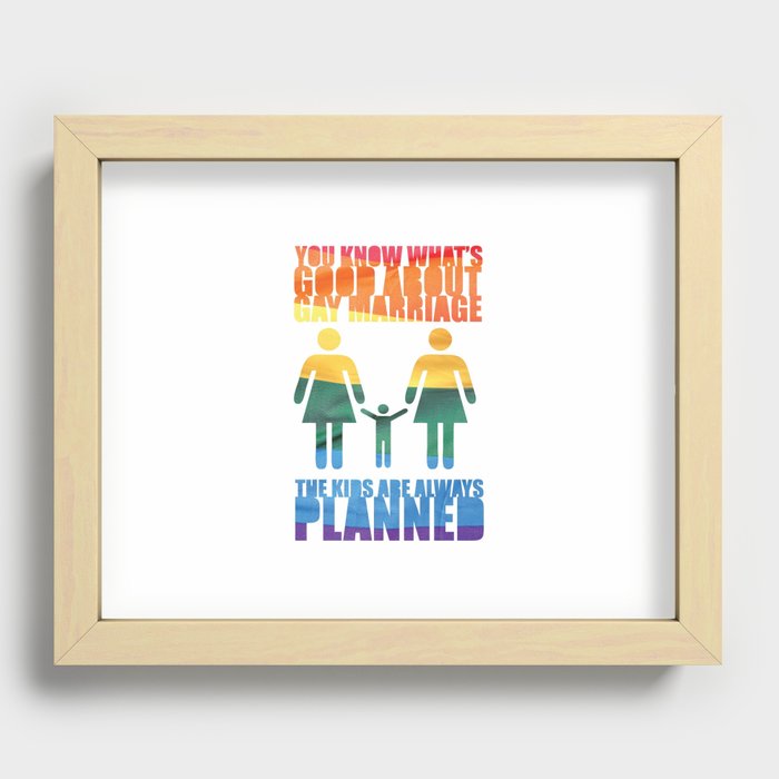 LGBT Parenting Recessed Framed Print