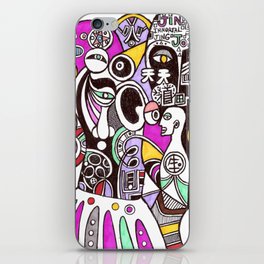 Tao of immortality (chinese cubism illustration) iPhone Skin