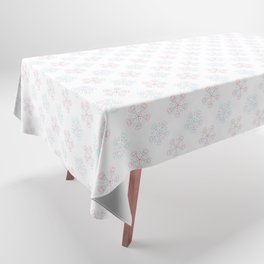 Smiling alien snowflake Tablecloth