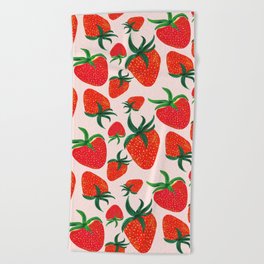 Strawberry Harvest Beach Towel