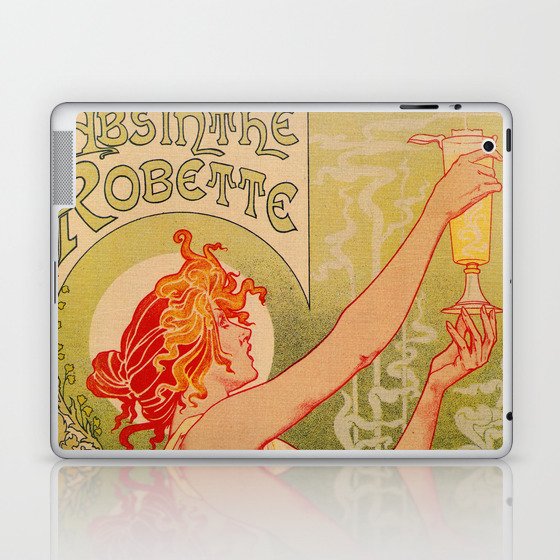 Classic French art nouveau Absinthe Robette Laptop & iPad Skin