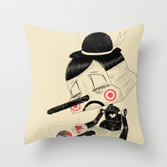 Unplug Throw Pillow
