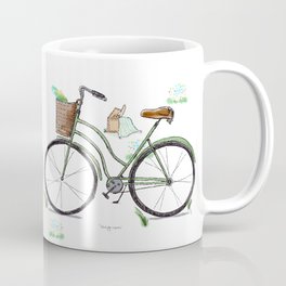 “Out on a Picnic” Bicycle Sketch Design Mug