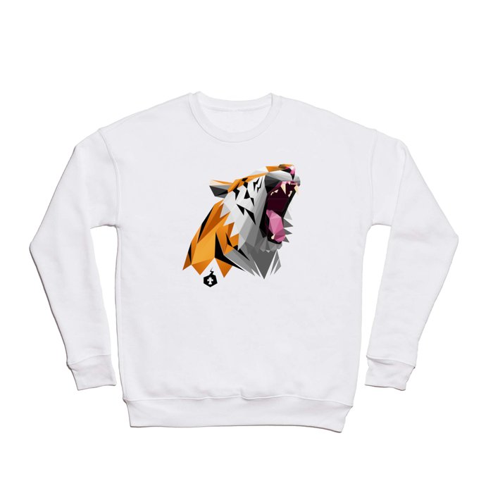 TML polygon tiger ROAR!!! Crewneck Sweatshirt