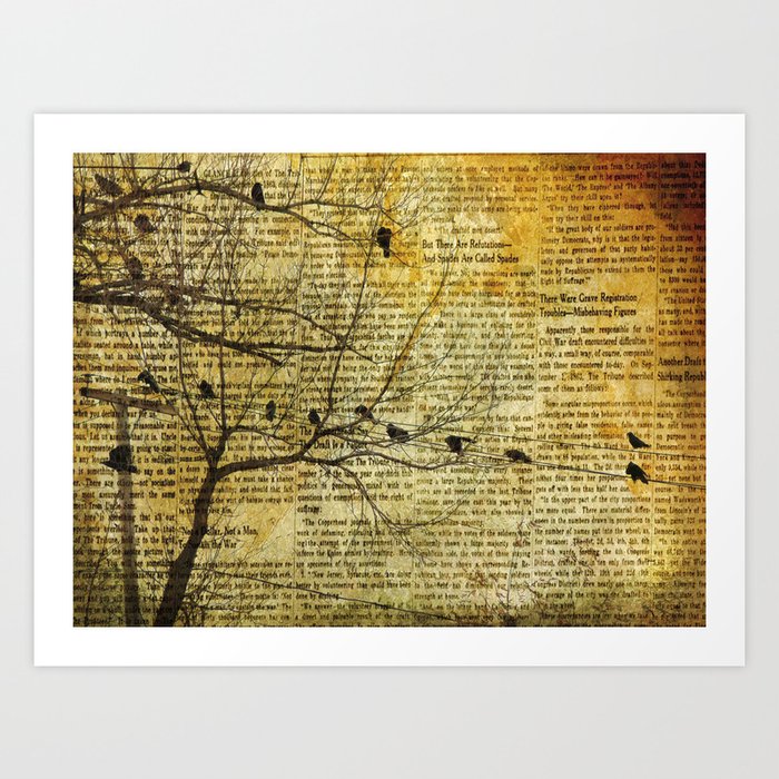 If They Could Read Art Print by The Strange Days Of Gothicrow Society6